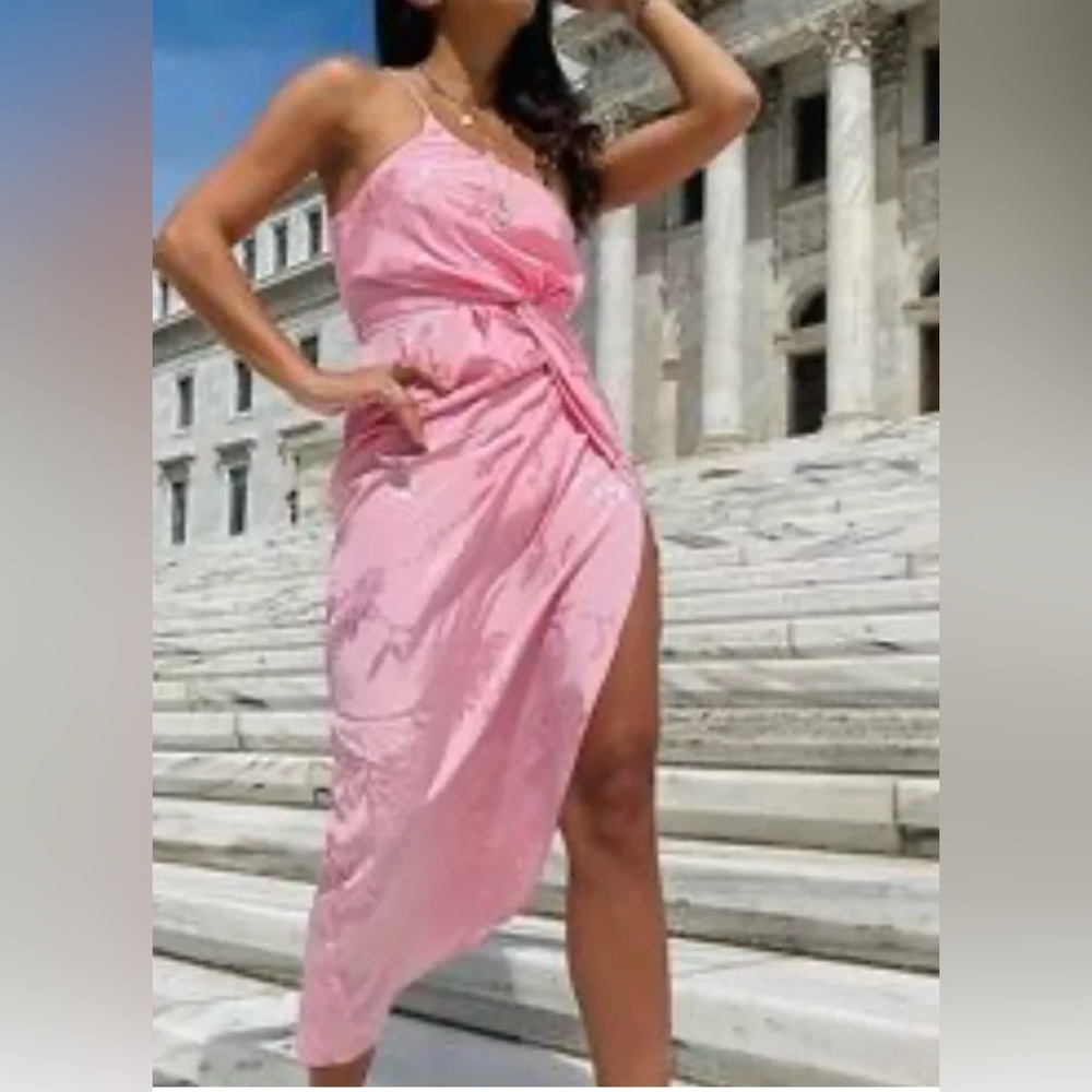 Skylar +Madison One shoulder Twist Front Dress